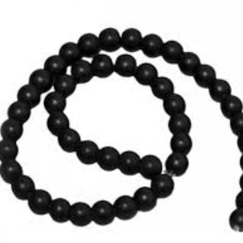 سنگ اونیکس  سایز 8 مناسب برای ساخت دستبند  و گردنبند بسته 3 بندی