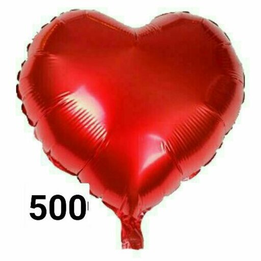 کد662 - قلب فویلی -ولنتاین - ولنی -  فویل قلبی - بادکنک فویل قلب قرمز - کد تخفیف - ارسال رایگان بالای 700.000