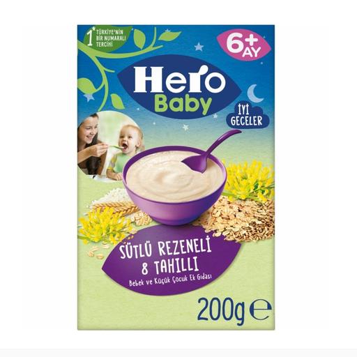 انواع پوره شیر و رازینه کودک 200 گرمی هیرو hero baby