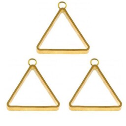 قالب برنجی رزین اپوکسی طرح مثلث مدل بدون کفه کد GB17 مجموعه 3 عددی