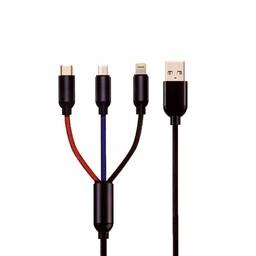 کابل تبدیل USB به USB-microUSB لایتنینگ مویان مدل mc-01 به طول 45 سانتی متر

