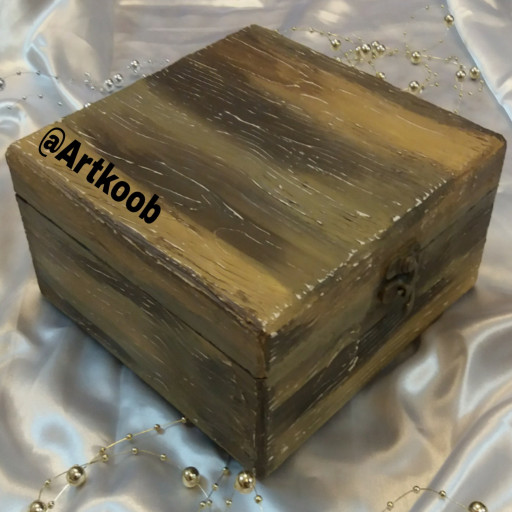 جعبه چوبی دکوپاژ شده شماره 4
