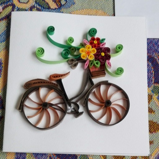 کارت پستال زیبای دوچرخه