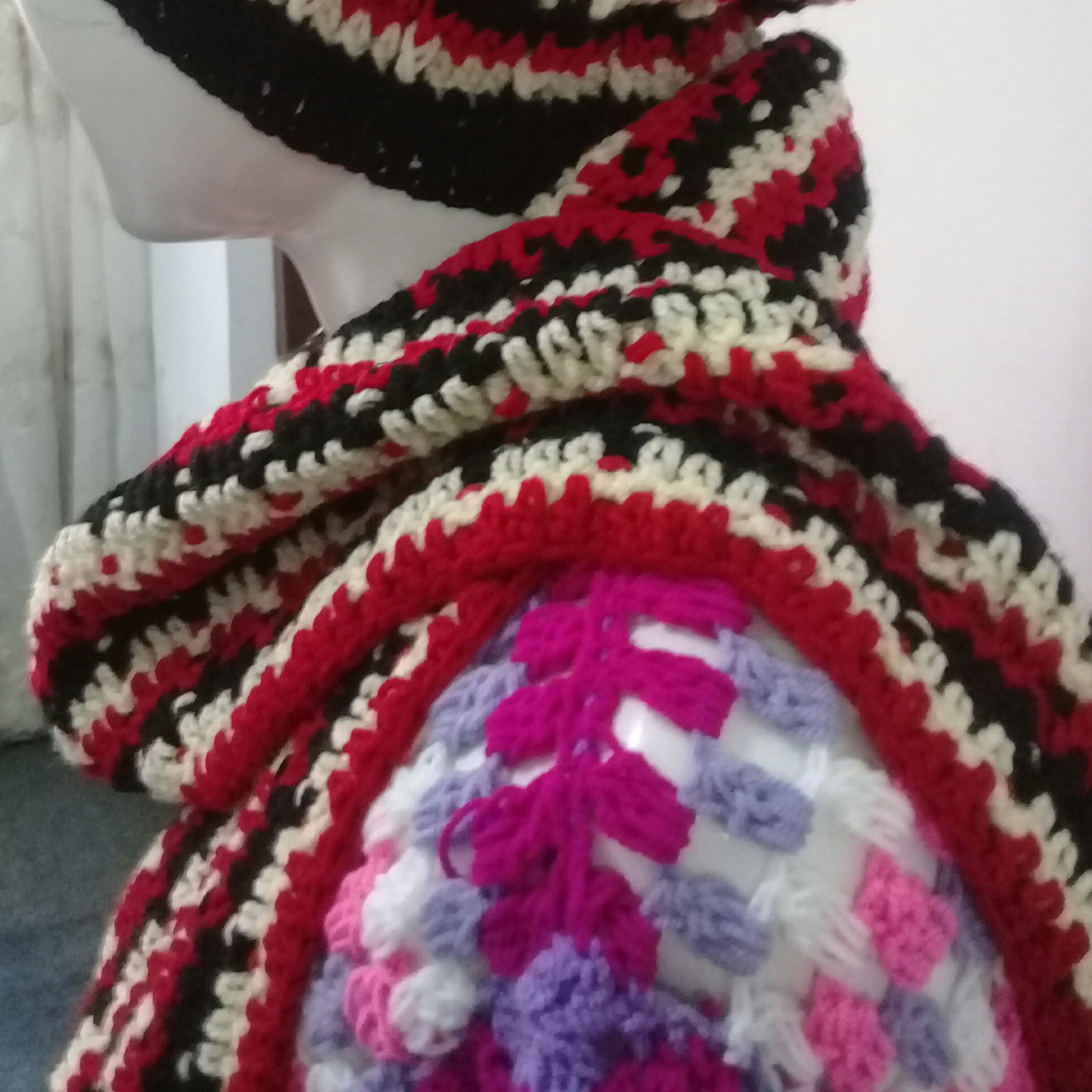 شال وکلاه 3 رنگ مناسب بزرگسال