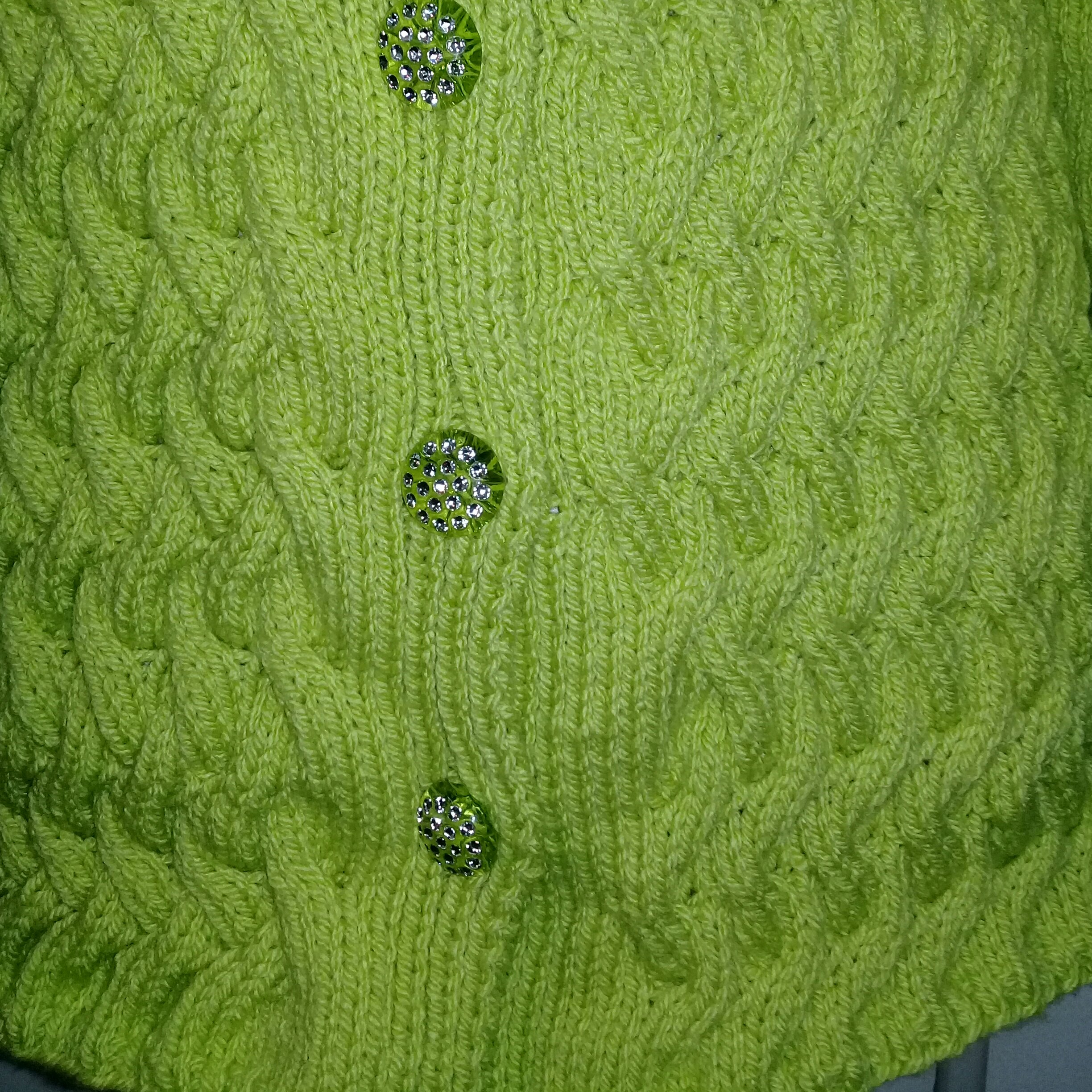 تونیک بافتنی( دست بافت)زنانه جلوباز سدری