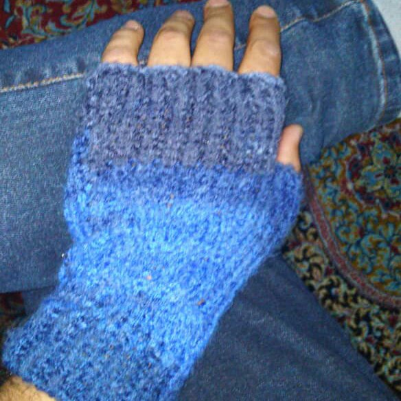 دستکش قوس قزحی مردانه بدون سرانگشت