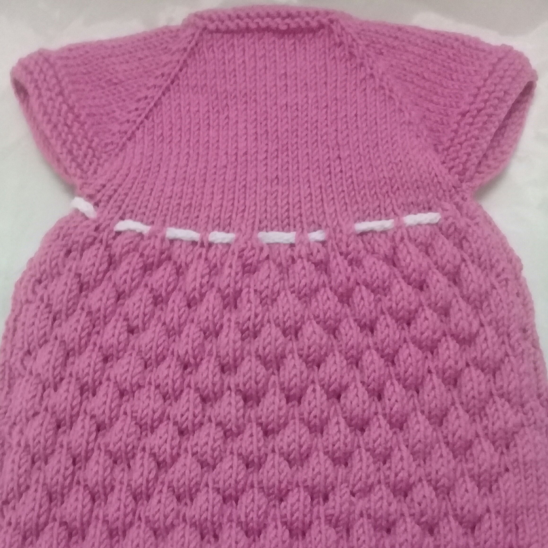 سارافون دخترانه بالاتنه کوتا ه بندکی دو دگمه دستبافت