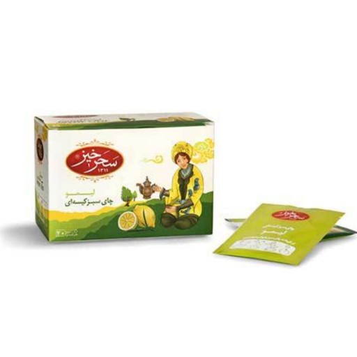 چای سبز کیسه ای طعم لیمو سحرخیز
