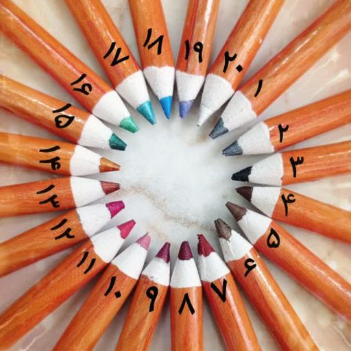 مداد آرایشی طبیعی قابل تراش چهار کاره (مناسب خط چشم،خط لب،ابرو،سایه چشم)