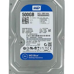 هارد دیسک اینترنال وسترن دیجیتال  WD BLUE WD5000 ظرفیت 500 گیگابایت گارانتی 1سال