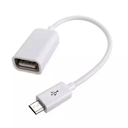 کابل OTG تبدیل میکرو یو اس بی به یو اس بی     MICRO USB to USB  اتصال فلش و هارد