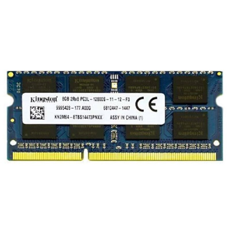 رم لپ تاپ کینگستون دوکاناله  مدل DDR3 PC3L 12800S MHz ظرفیت 8 گیگابایت