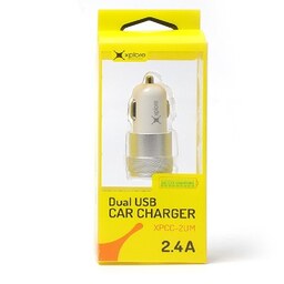 شارژر فندکی خودرو  برند اکسپلور دو خروجی USB با قدرت 2.4 آمپر 