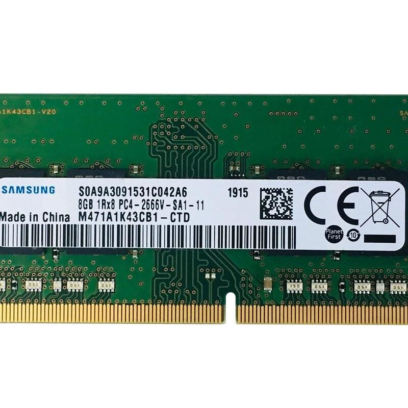 
رم لپ تاپ 8 گیگ سامسونگ DDR4-2666 MHZ 1.2V یک سال گارانتی