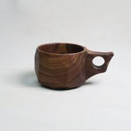 فنجان چوبی نارون ضد و آب قابل شستشو با پوشش گیاهی 