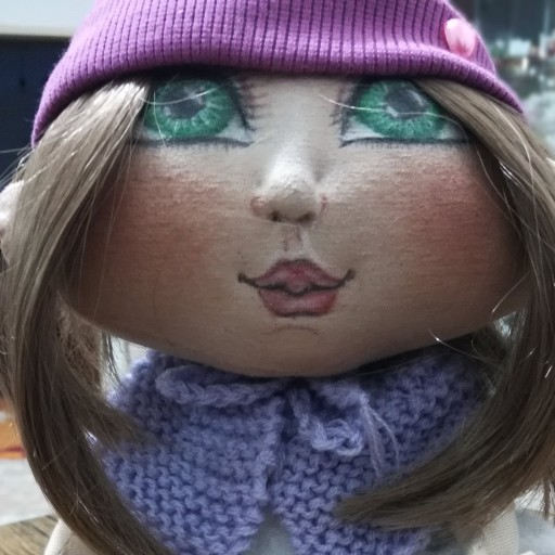 عروسک دست‌ساز پوپو طراحی چهره