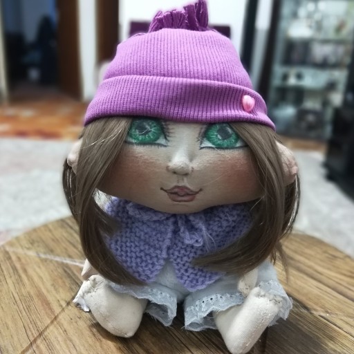 عروسک دست‌ساز پوپو طراحی چهره