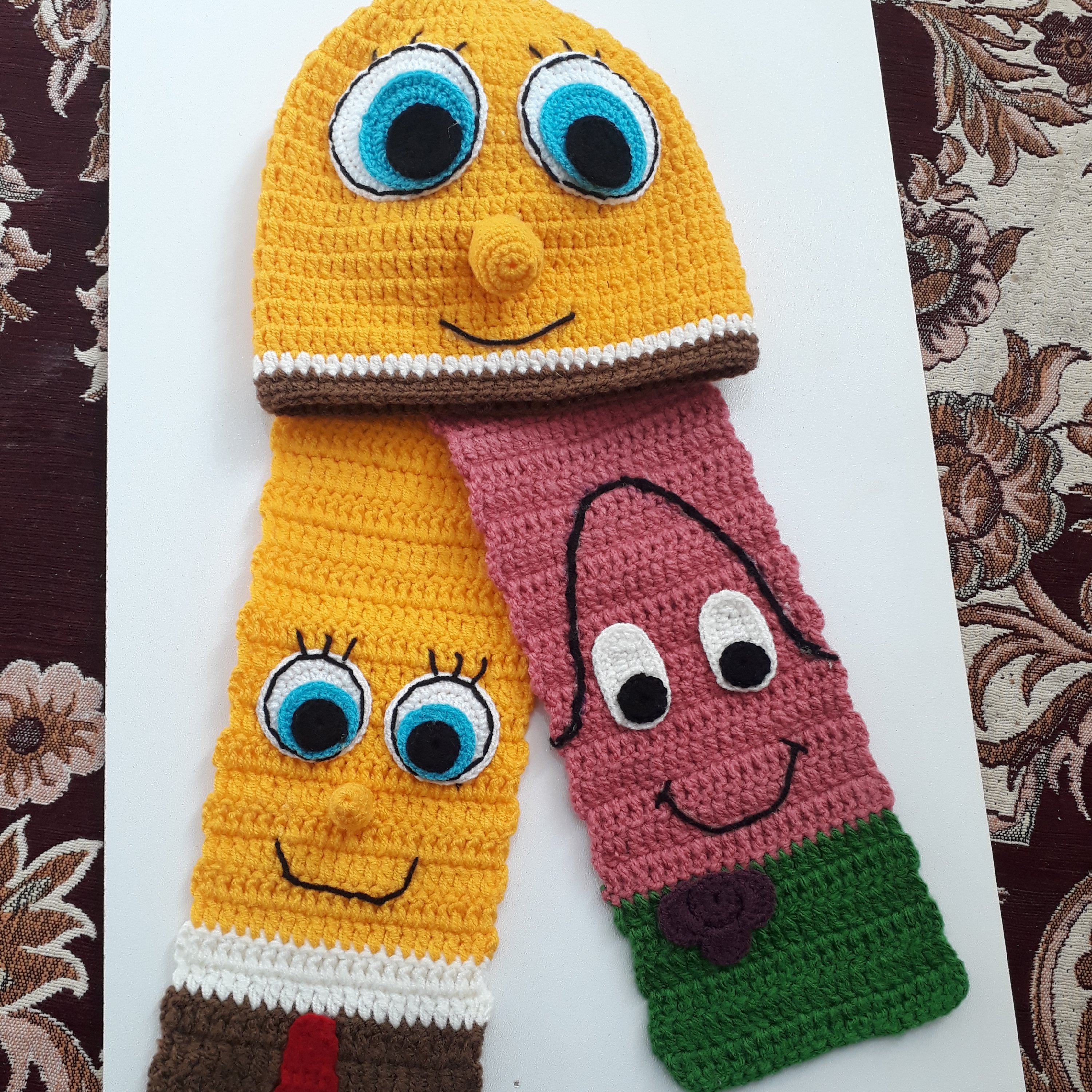 شال و کلاه بچه گانه خیلی زیبا