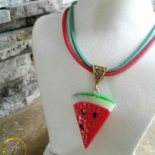 گردن بند دست ساز هندوانه