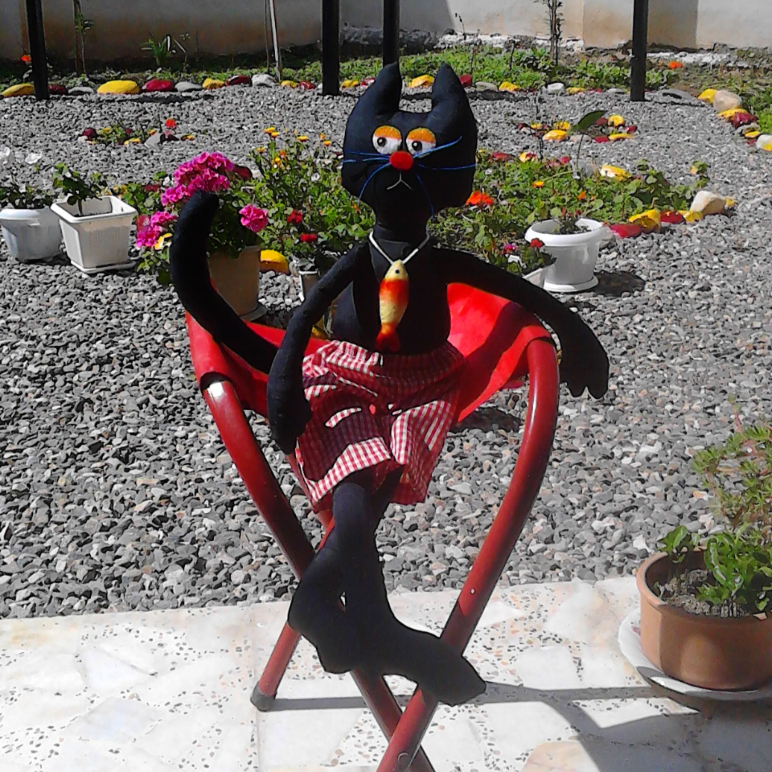 عروسک گربه پارچه ای در رنگهای مختلف