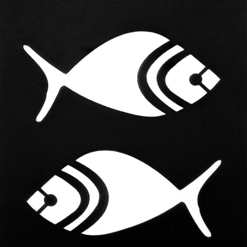 شابلون استنسیل طرح ماهی حوض نقاشی ابعاد 20در15 سانتی متر