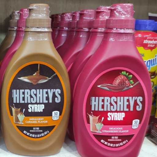 سیروپ سس توت فرنگی هرشیز (680گرم) ارسال رایگان Syrup Hersheys