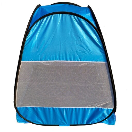 چادر مسافرتی کودک طرح آنا و السا مدل فنری رنگ آبی به همراه کیف