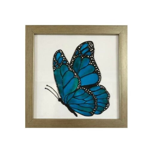 تابلو نقاشی پروانه ویترای