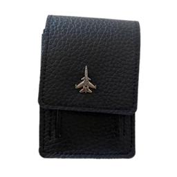 کیف چرم کمری و کیف سیگار رنگ مشکی مدل چکاوک کد 1807001