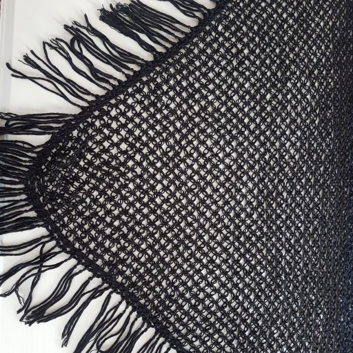 شال مثلثی قواره بزرگ دستباف کاموایی