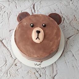 کیک تولد خرس کیک خامه ای کیک عروسکی ارسال پس کرایه 