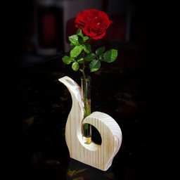 گلدان چوبی مدل لاله با ارسال رایگان
