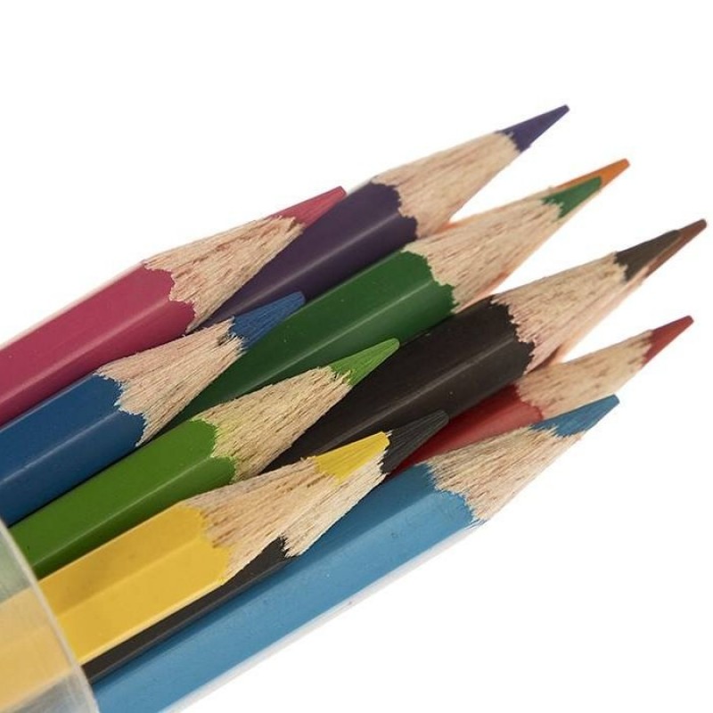 مداد رنگی 12 رنگ آریا استوانه ای