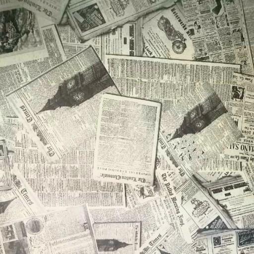 کاغذ کادو طرح روزنامه بسته 50 تایی