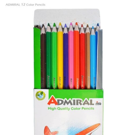 مداد رنگی 12 رنگ ادمیرال ADMIRAL