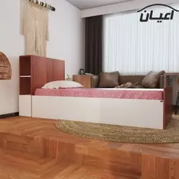 تخت خواب یکنفره اعیان مدل FH420 سایز 90x200 سانتی متر(ارسال با باربری.هزینه ارسال پس کرایه)