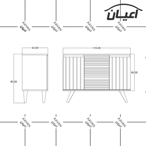 کنسول اعیان مدل FH444(ارسال با باربری.هزینه ارسال پس کرایه)