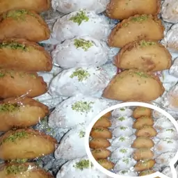 شیرینی قطاب خانگی گردویی (پس کرایه) 