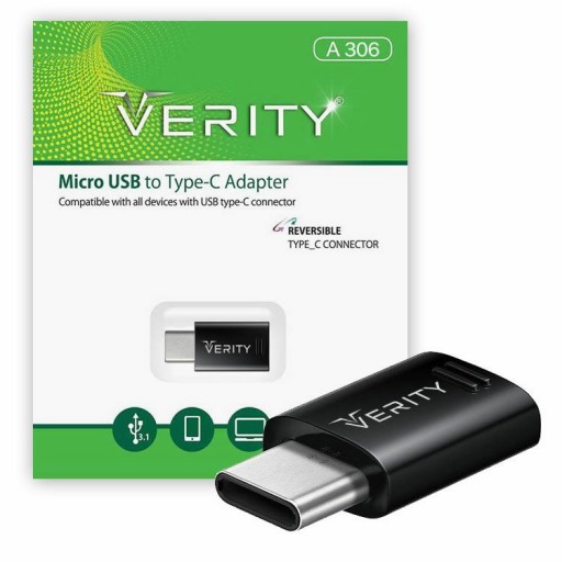 مبدل micro USB به Verity Type C مدل A306