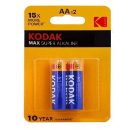 باتری نیم قلمی سوپر آلکالین AAA کداک مدل MAX SUPER ALKALINE کارتی 2 عددی
