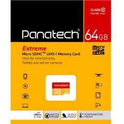 مموری 64 کارت حافظه میکرو اس دی Panatech سری Extreme ظرفیت 64 گیگابایت