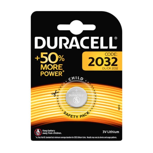 باتری سکه ای DURACELL مدل CR2032 تک پک