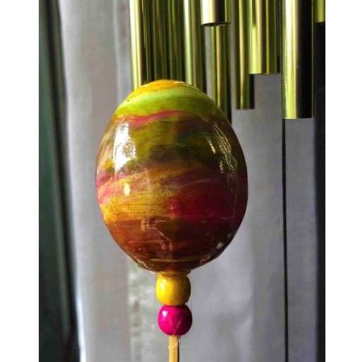 تخم مرغ طبیعی رنگی دستساز طرح رنگارنگ