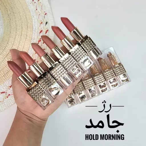 پک رژ جامد گوشتی مخملی hold morning


