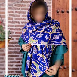 روسری با طرح کاشیکاری مسجد کبود تبریز،  یه کار خاص و منحصر به فرد،  زیبا و سنتی، 