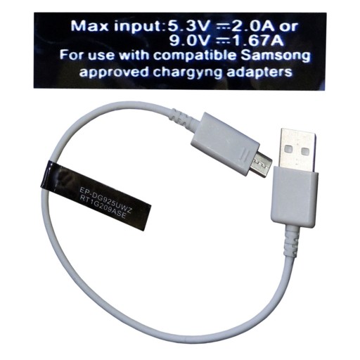 کابل تبدیل USB به microUSB (کابل شارژ پاور بانکی) مدل EP-DG925UWEZ طول 20 سانتی متر