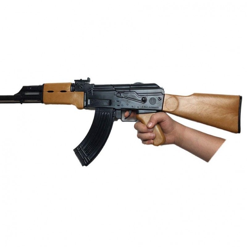 اسباب بازی تفنگ کلاش ترقه ای AK47 بزرگ