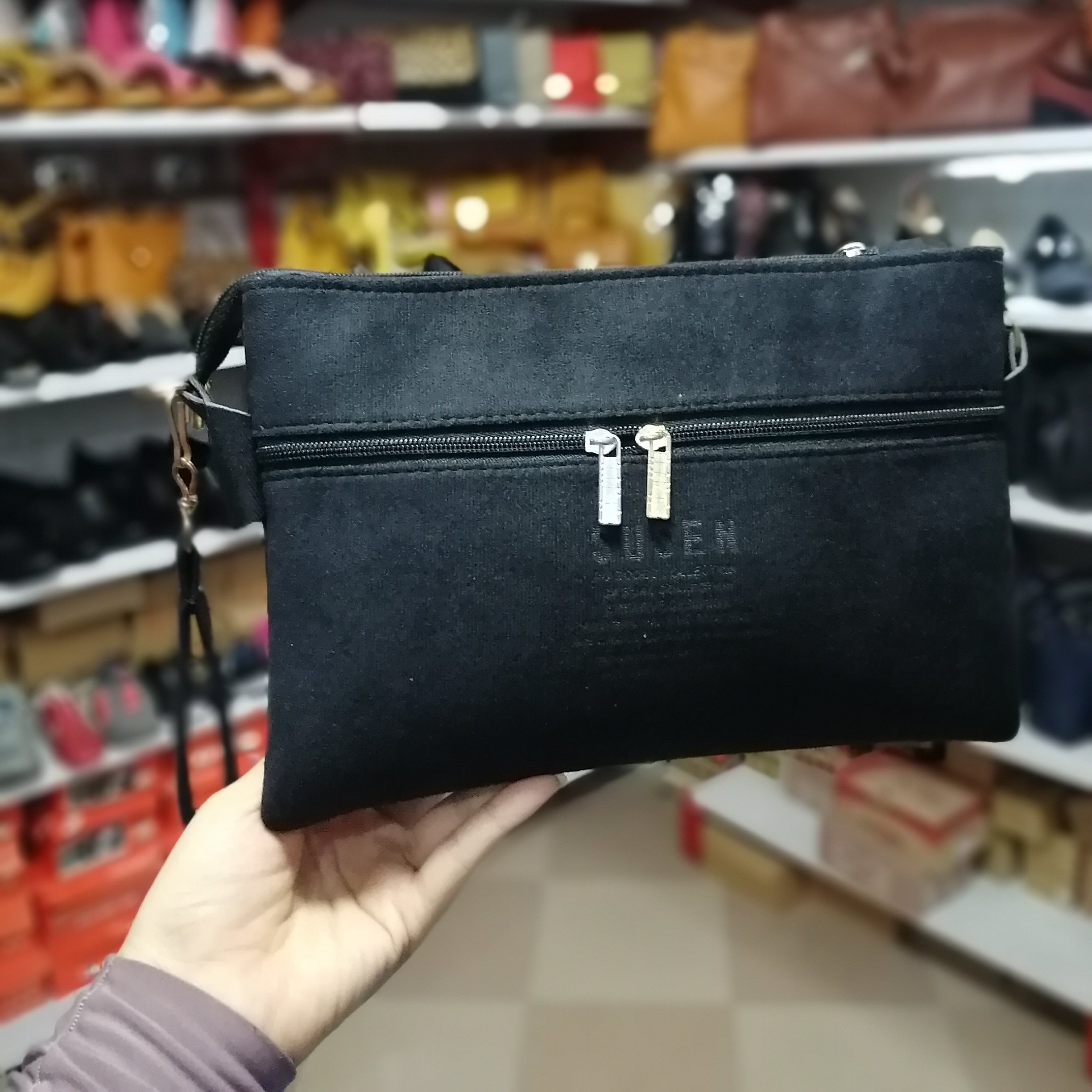 کیف سوسن جنس سوئیت سایز کوچک دستی و دوشی، کیف کتابی زنانه جادار سبک قابل شستشو