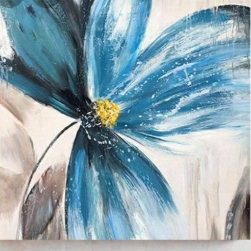 تابلو گل آبی