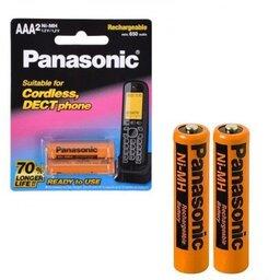 باتری نیم قلمی شارژی Panasonic مدل BK-4LDAW 650mAh (کارتی 2 تایی)

